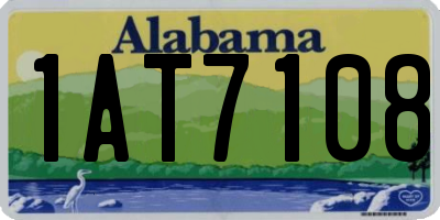 AL license plate 1AT7108