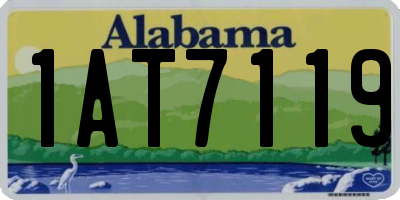 AL license plate 1AT7119