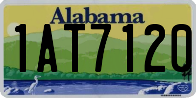 AL license plate 1AT7120