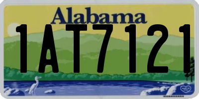 AL license plate 1AT7121