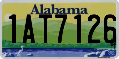 AL license plate 1AT7126