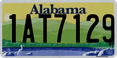 AL license plate 1AT7129