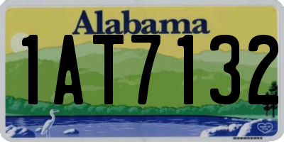 AL license plate 1AT7132
