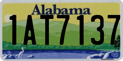 AL license plate 1AT7137