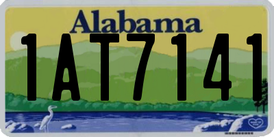 AL license plate 1AT7141