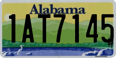 AL license plate 1AT7145