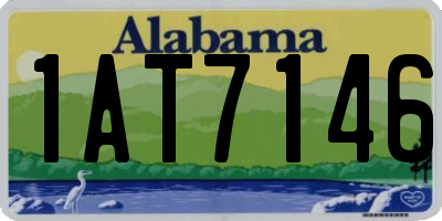 AL license plate 1AT7146