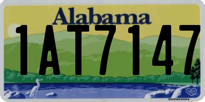 AL license plate 1AT7147