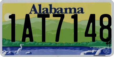 AL license plate 1AT7148