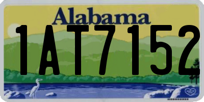 AL license plate 1AT7152