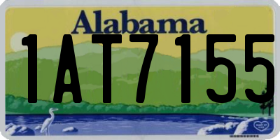 AL license plate 1AT7155