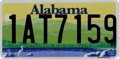 AL license plate 1AT7159