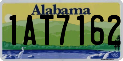 AL license plate 1AT7162