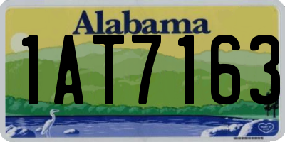 AL license plate 1AT7163