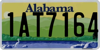 AL license plate 1AT7164