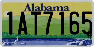 AL license plate 1AT7165