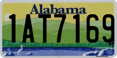 AL license plate 1AT7169