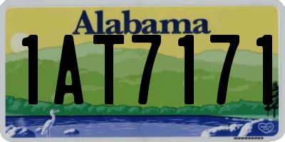 AL license plate 1AT7171
