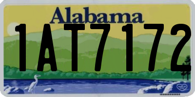 AL license plate 1AT7172