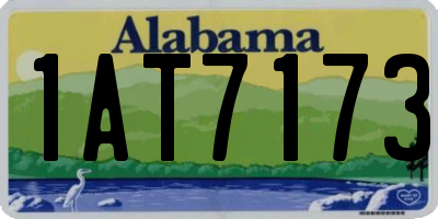 AL license plate 1AT7173