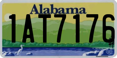 AL license plate 1AT7176