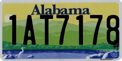 AL license plate 1AT7178