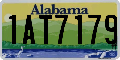 AL license plate 1AT7179