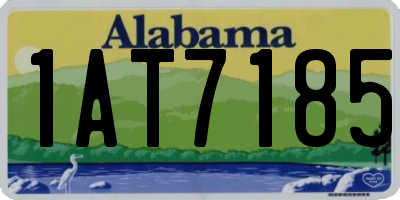 AL license plate 1AT7185