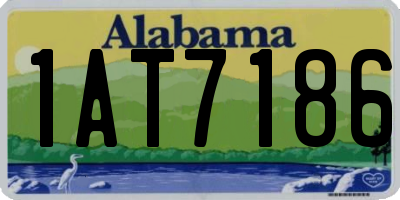 AL license plate 1AT7186