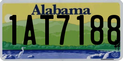 AL license plate 1AT7188