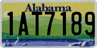 AL license plate 1AT7189