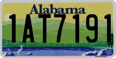 AL license plate 1AT7191