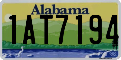 AL license plate 1AT7194