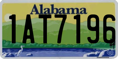 AL license plate 1AT7196