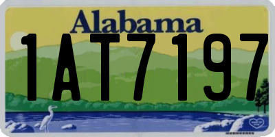 AL license plate 1AT7197
