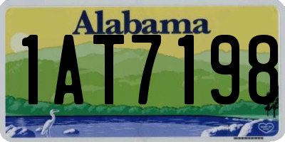 AL license plate 1AT7198