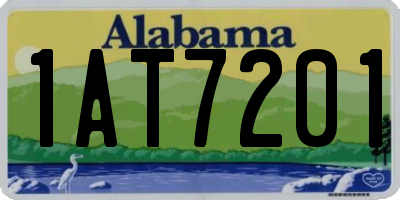 AL license plate 1AT7201