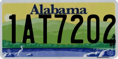 AL license plate 1AT7202