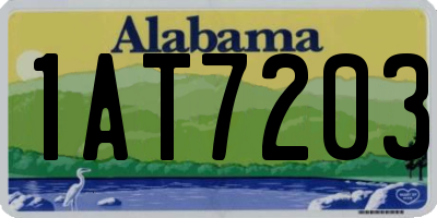 AL license plate 1AT7203