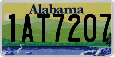 AL license plate 1AT7207