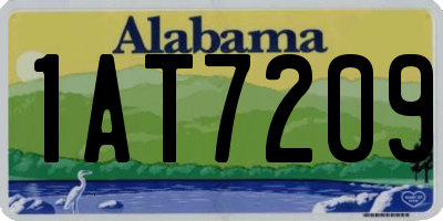 AL license plate 1AT7209