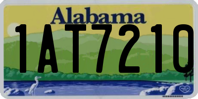 AL license plate 1AT7210