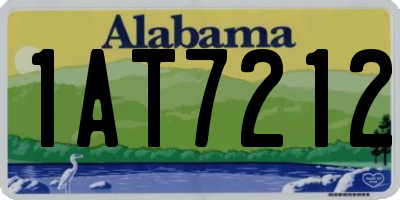 AL license plate 1AT7212