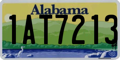 AL license plate 1AT7213