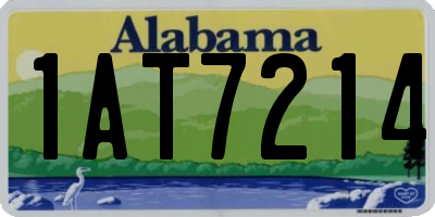 AL license plate 1AT7214