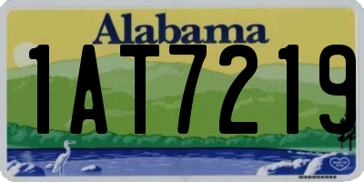 AL license plate 1AT7219