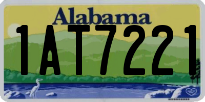 AL license plate 1AT7221