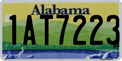 AL license plate 1AT7223
