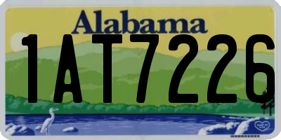 AL license plate 1AT7226