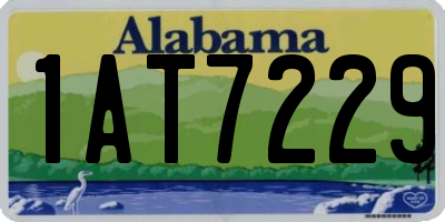 AL license plate 1AT7229